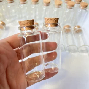 15/36/56 pcs 30x70mm 30ml Glass Jars Cork Tiny Test Tube Bottles Clear Mini Containers DIY Wedding Favors Wishing Bottle