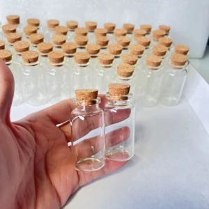 15/36/70 pcs 25ml Glass Bottles Cork Stopper Tiny Test Tube Jars Clear Mini Containers DIY Wedding Favors Wishing Bottles